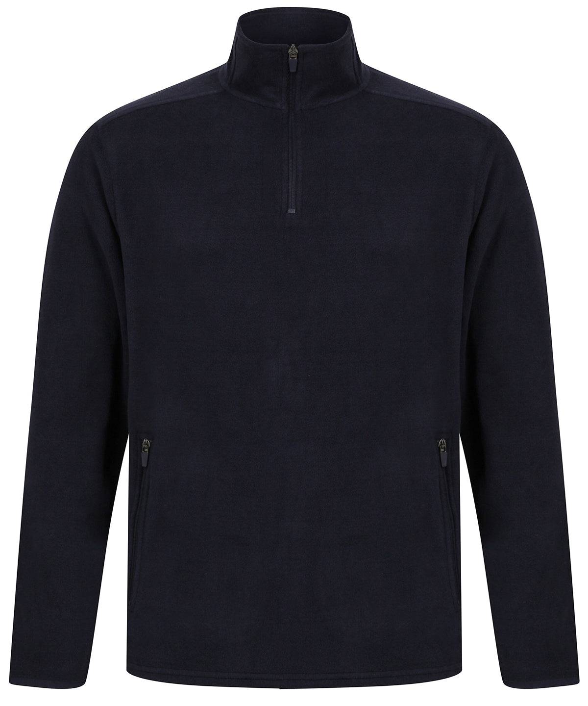 Navy - ¼ zip microfleece jacket