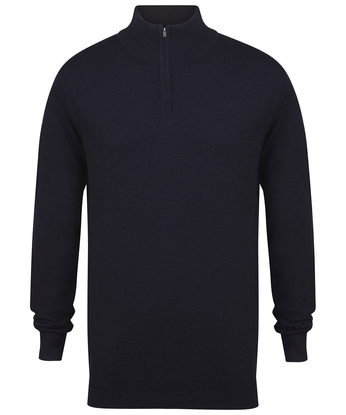 Navy - ¼ zip jumper