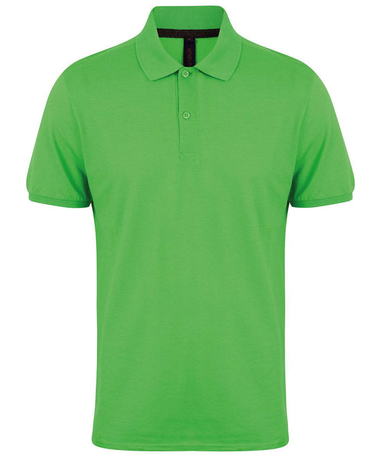 Lime - Micro-fine piqué polo shirt