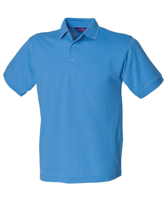 Mid Blue - 65/35 Classic piqué polo shirt