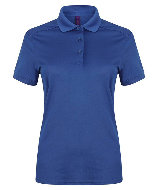 Royal - Women's stretch polo shirt with wicking finish (slim fit)