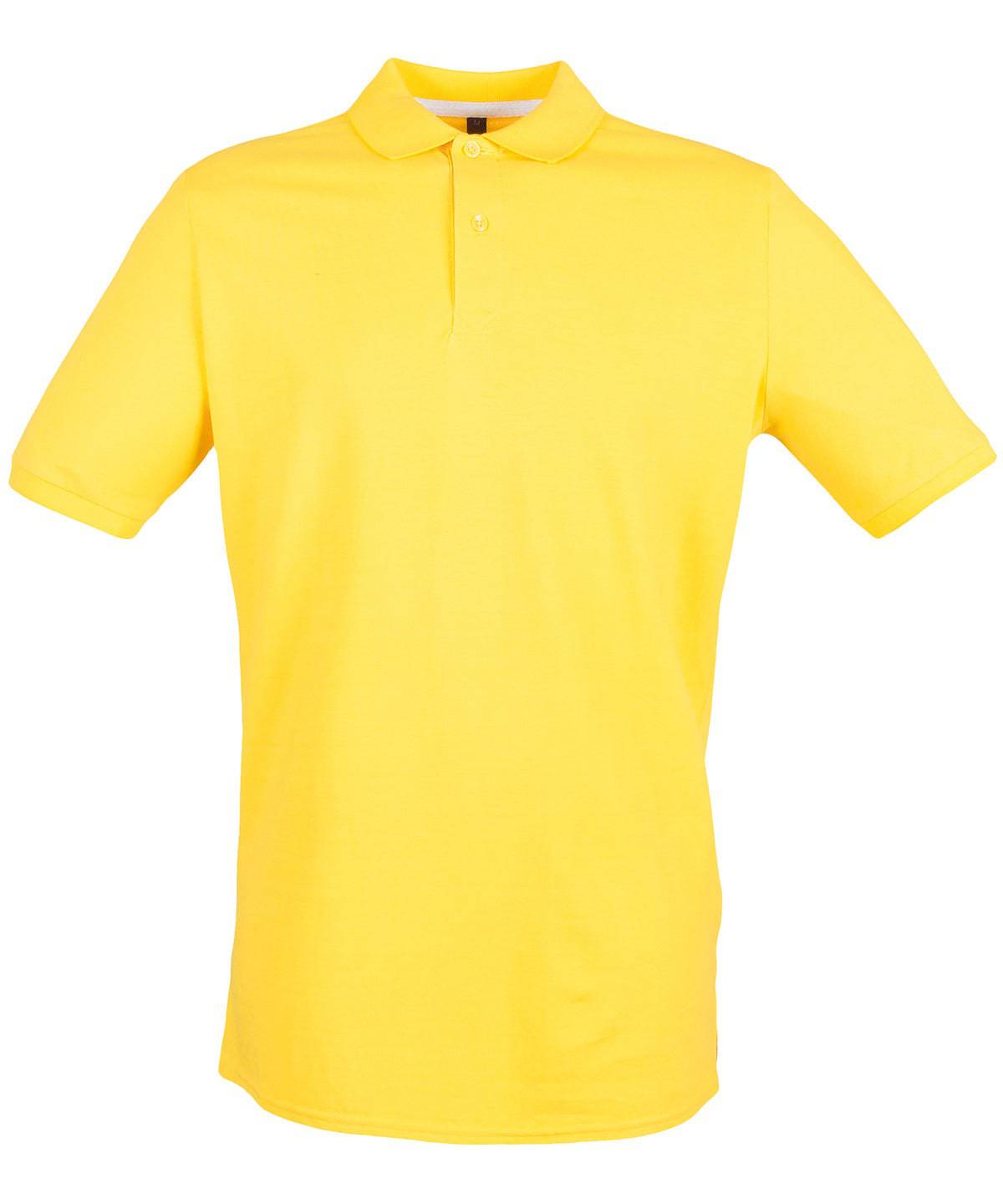 Yellow - Micro-fine piqué polo shirt