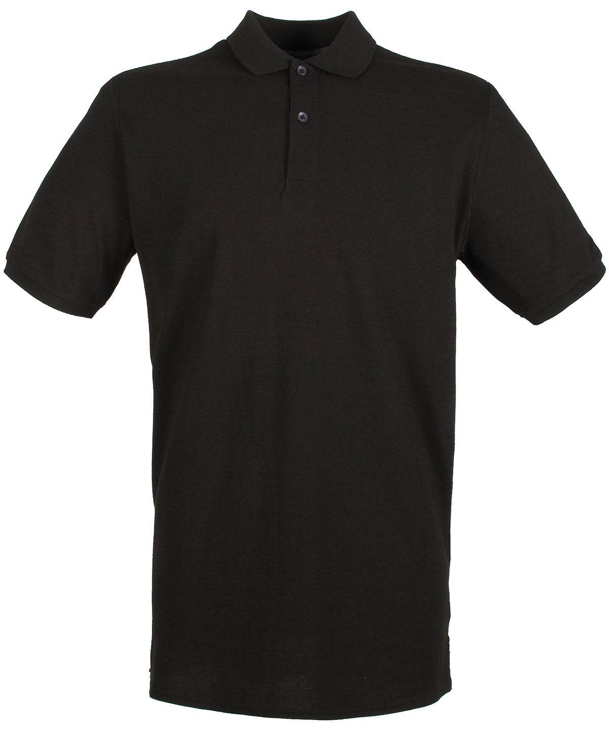 Black* - Micro-fine piqué polo shirt