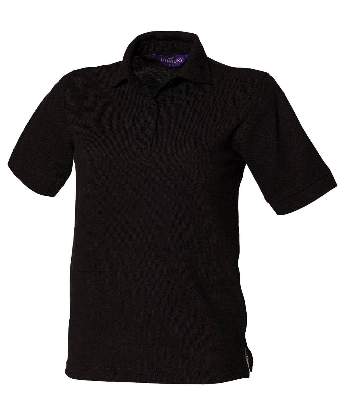 Black - Women's 65/35 polo shirt