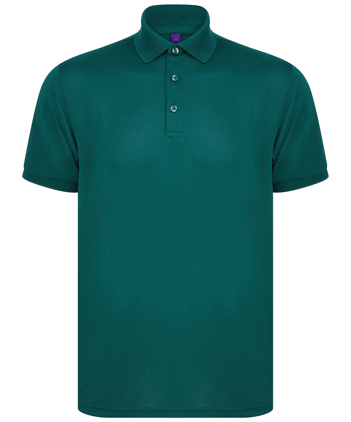 Bottle Green - Recycled polyester polo shirt