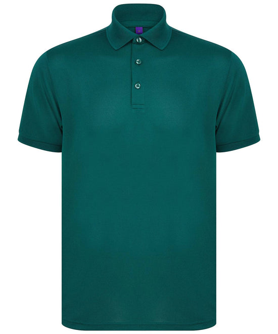 Bottle Green - Recycled polyester polo shirt