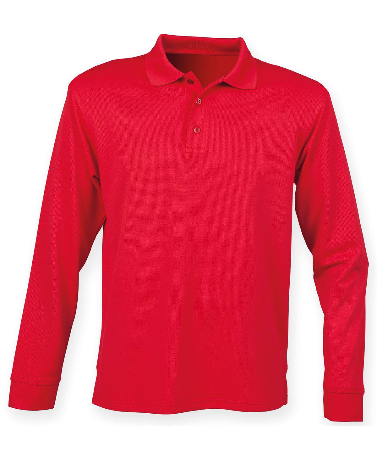 Classic Red† - Long sleeve Coolplus® polo shirt