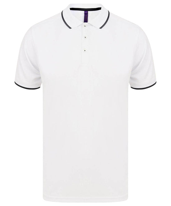 White/Navy - HiCool® tipped polo shirt