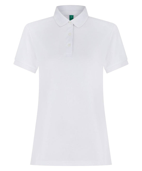 White - Women’s recycled polyester polo shirt