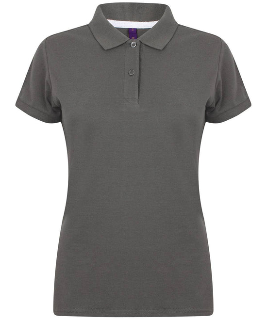 Steel Grey - Women's micro-fine piqué polo shirt