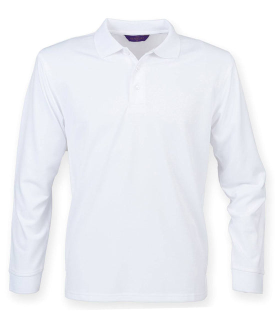 White*† - Long sleeve Coolplus® polo shirt