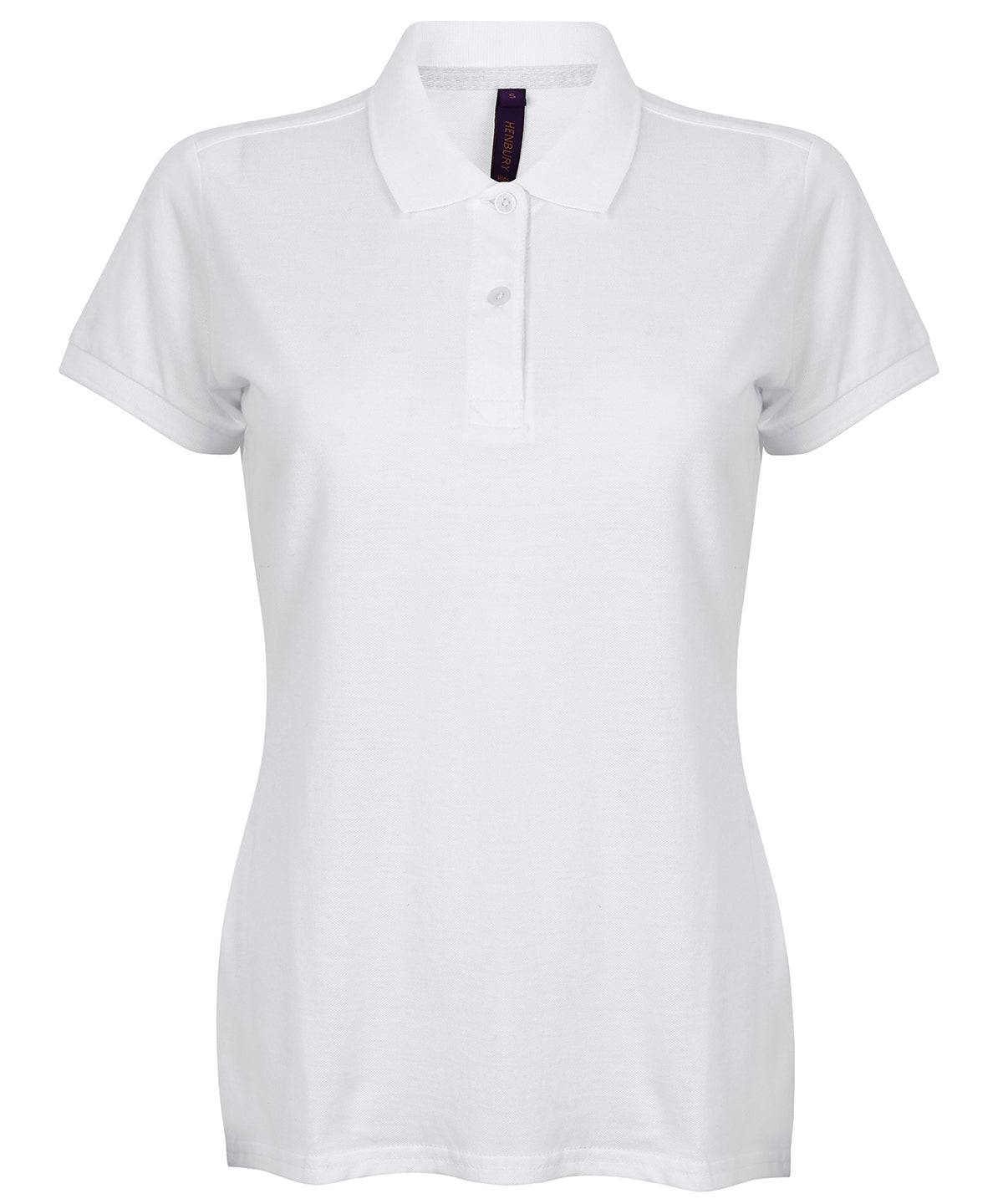 White - Women's micro-fine piqué polo shirt