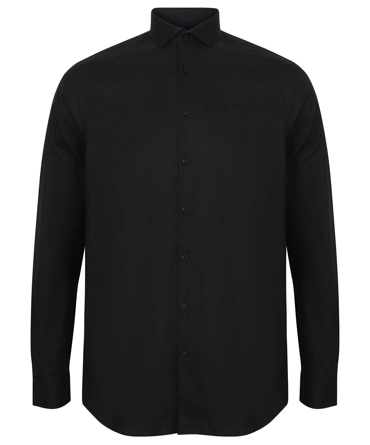 Black - Long sleeve stretch shirt