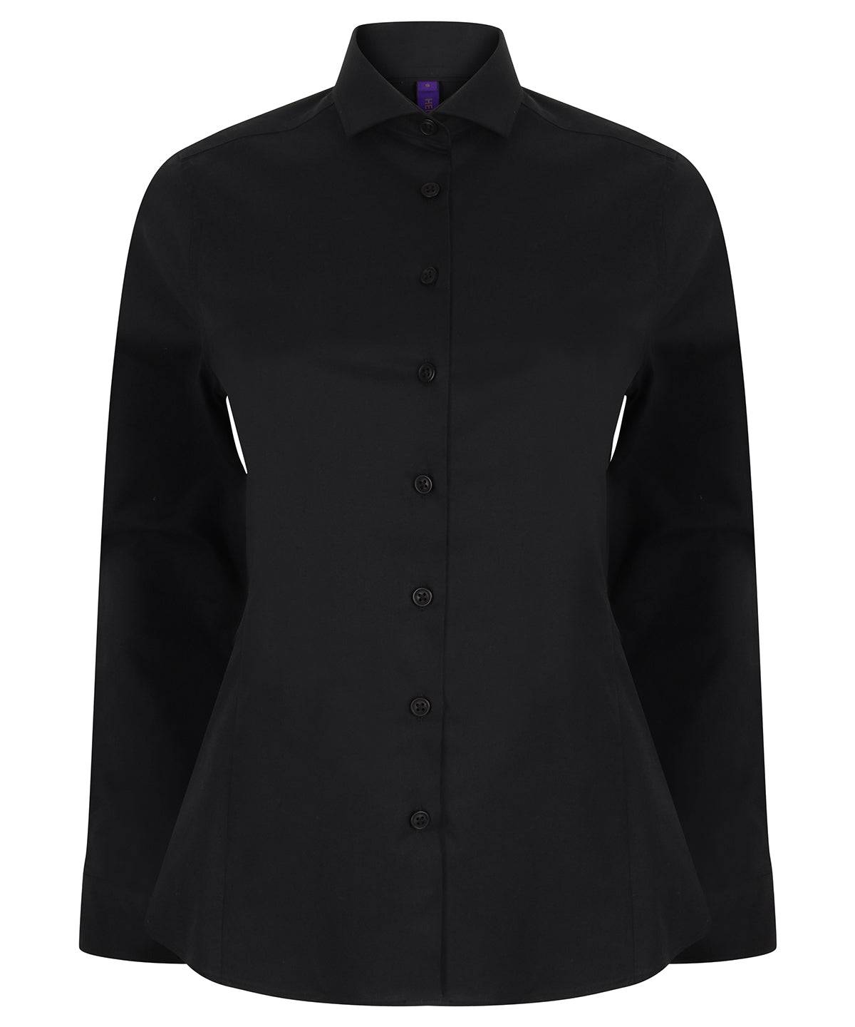 Black - Women's long sleeve stretch shirt