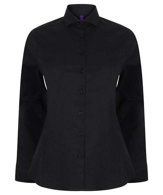 Black - Women's long sleeve stretch shirt