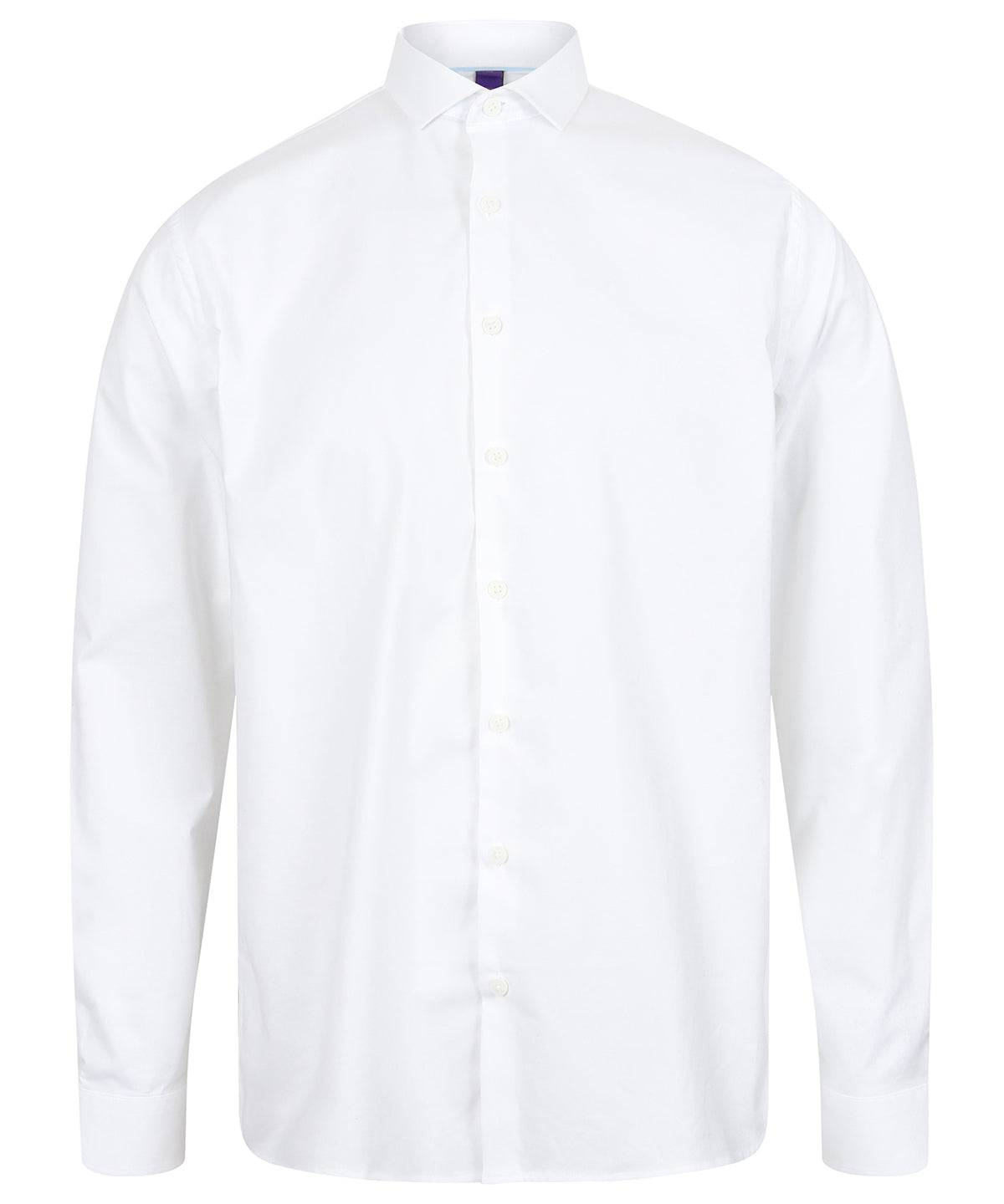 White - Long sleeve stretch shirt