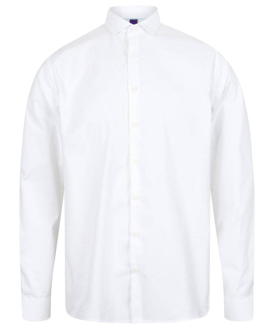 White - Long sleeve stretch shirt