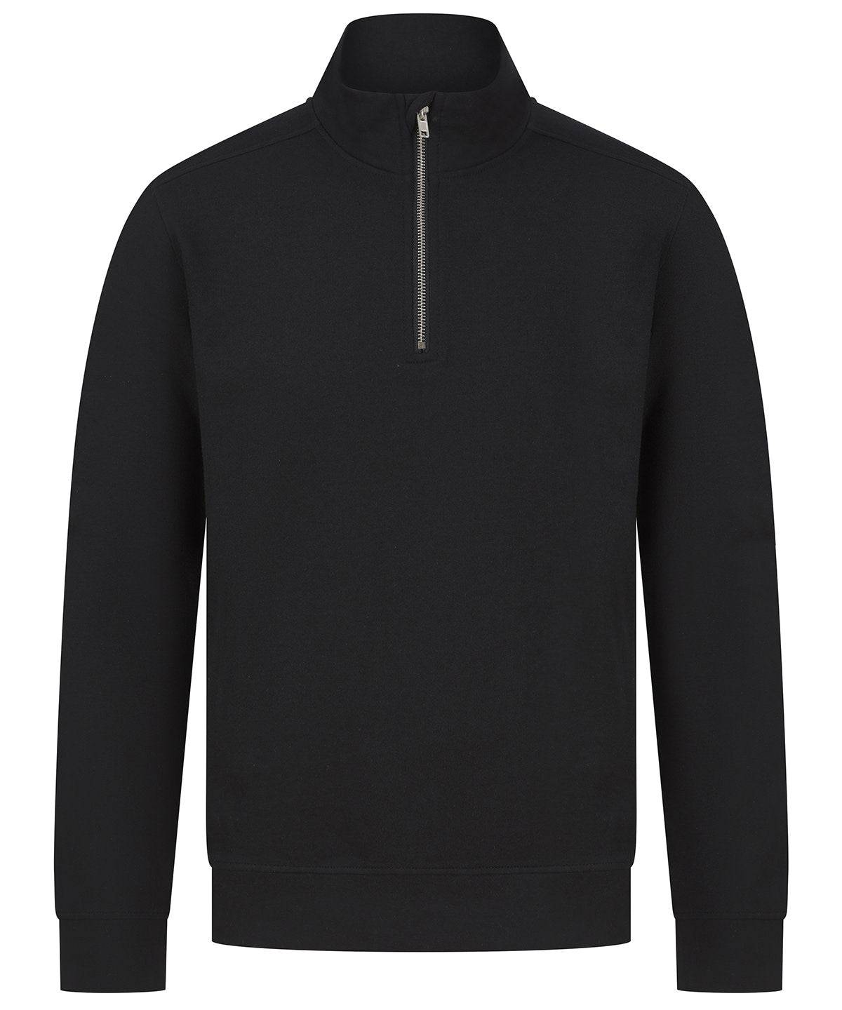 Black - Unisex sustainable ¼-zip sweatshirt