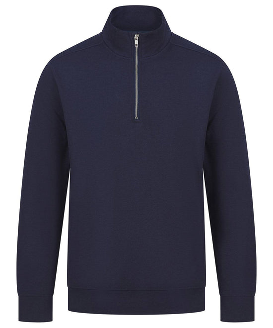 Navy - Unisex sustainable ¼-zip sweatshirt