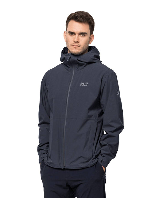 Black - Packable waterproof jacket (OL)