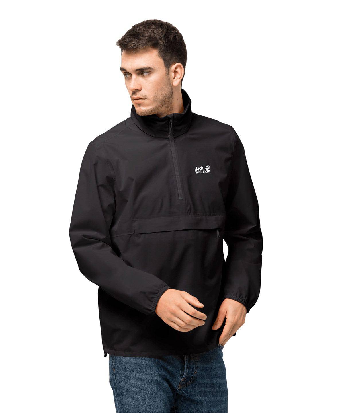 Black - Packable waterproof smock (OL)