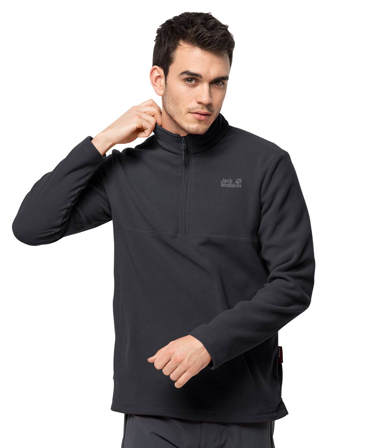 Black - Quarter-zip fleece (OL)