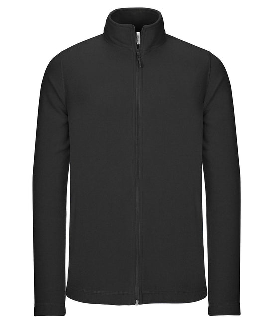 Black - Full-zip microfleece jacket