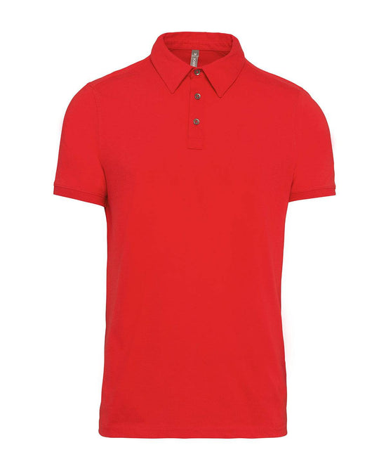 Red - Jersey knit polo shirt