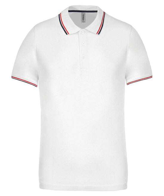 White - Short sleeve polo shirt