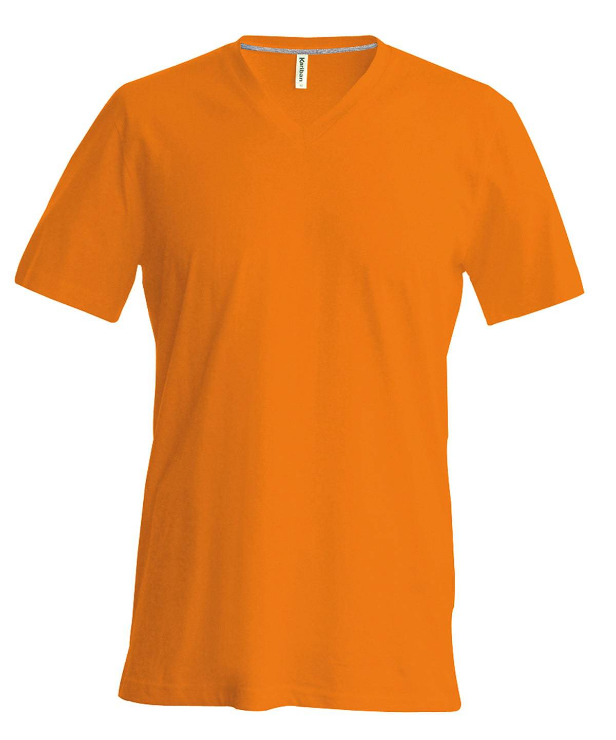 Orange - Men's short-sleeved V-neck T-shirt