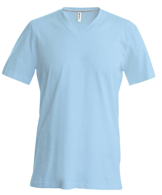 Sky Blue - Men's short-sleeved V-neck T-shirt