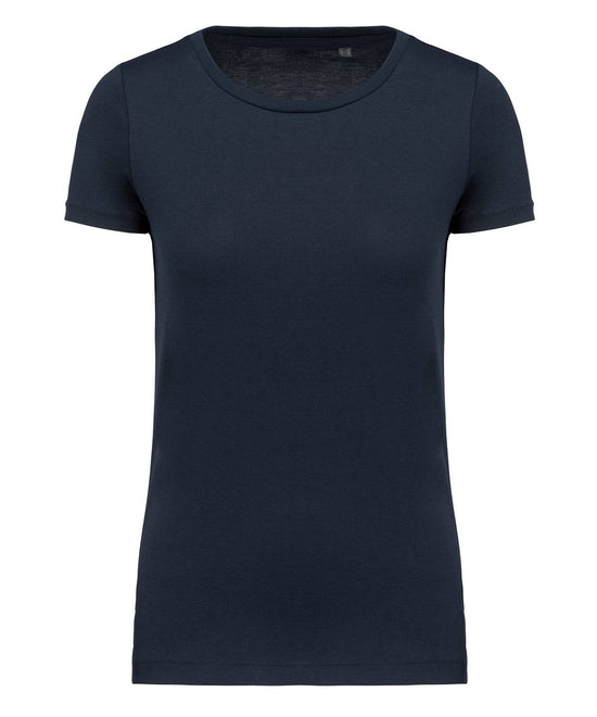 Navy - Ladies' Supima® crew neck short sleeve t-shirt