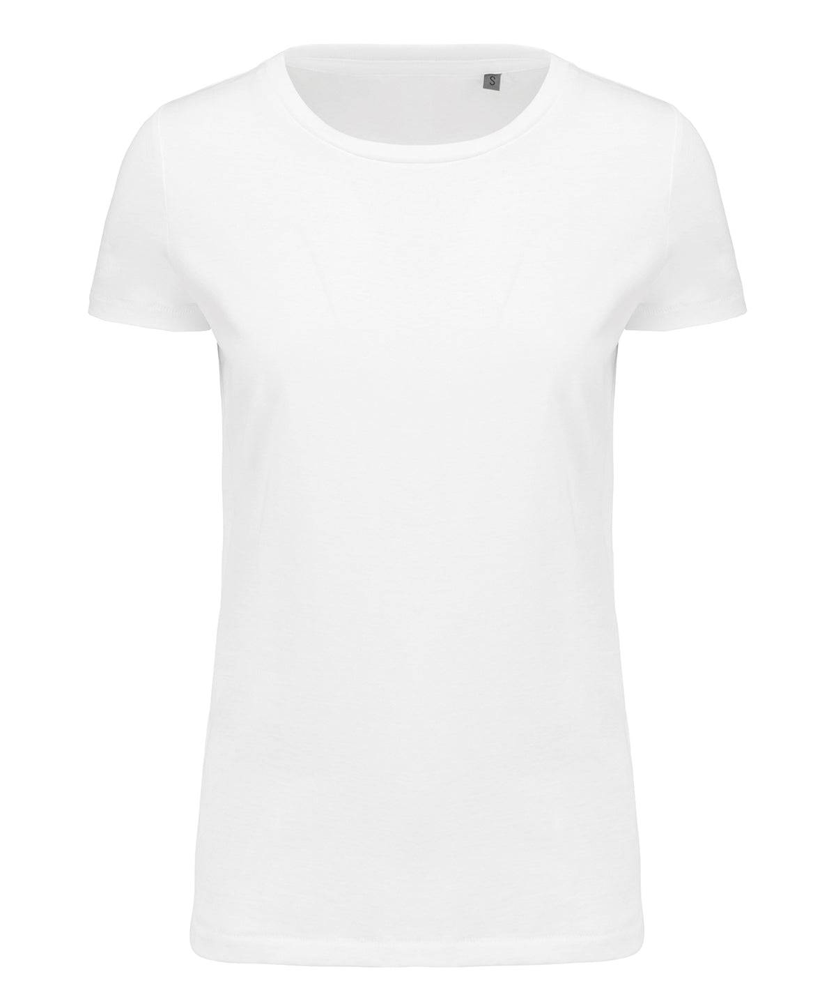 White - Ladies' Supima® crew neck short sleeve t-shirt