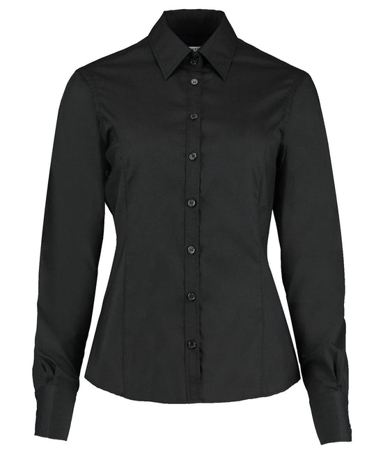 Black* - Business blouse long-sleeved (tailored fit)