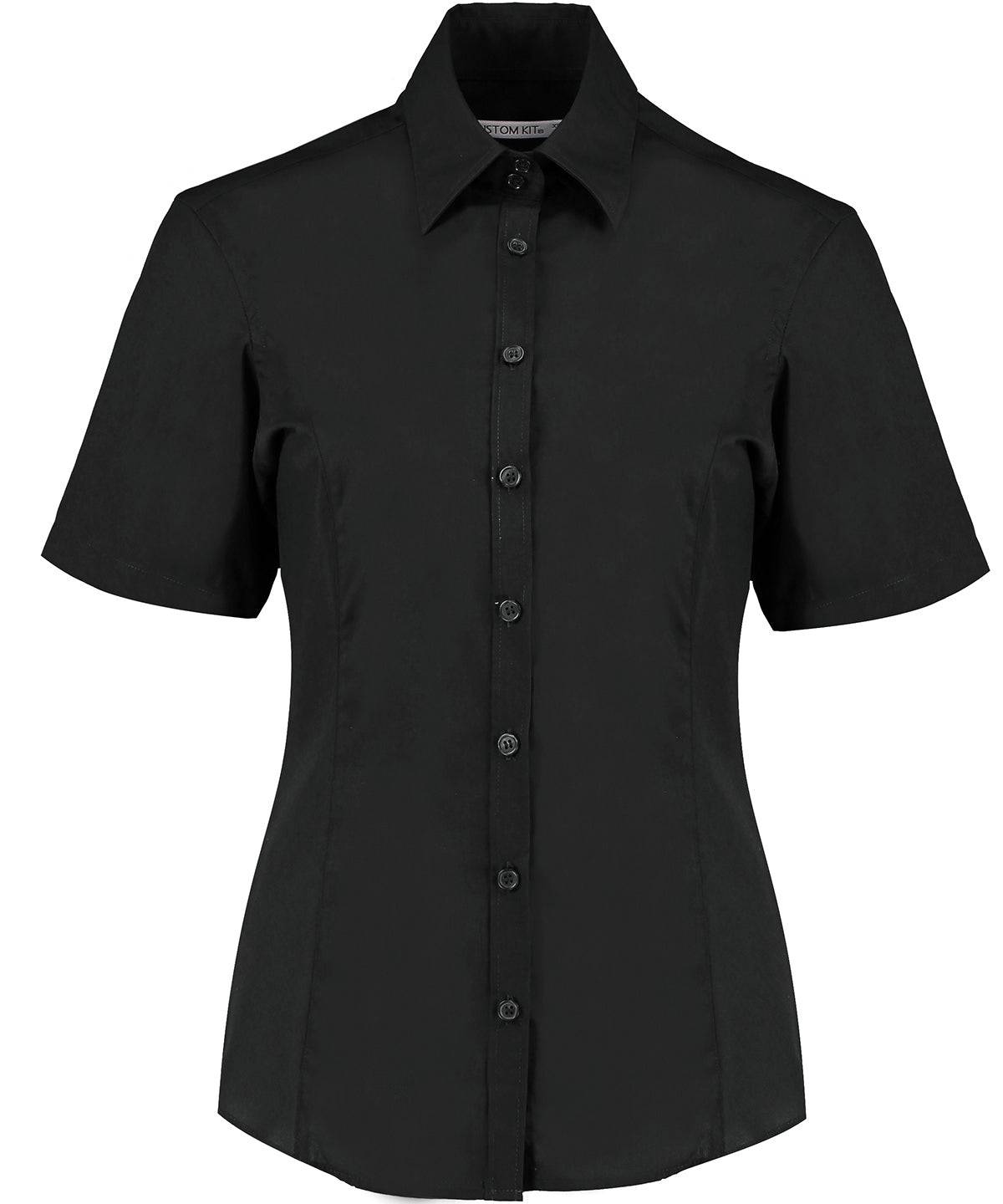 Black* - Business blouse short-sleeved (tailored fit)