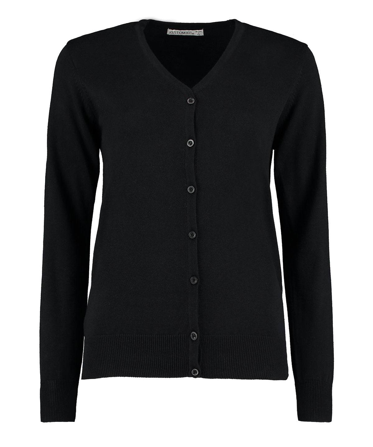 Black - Women's Arundel v-neck cardigan long sleeve (classic fit)