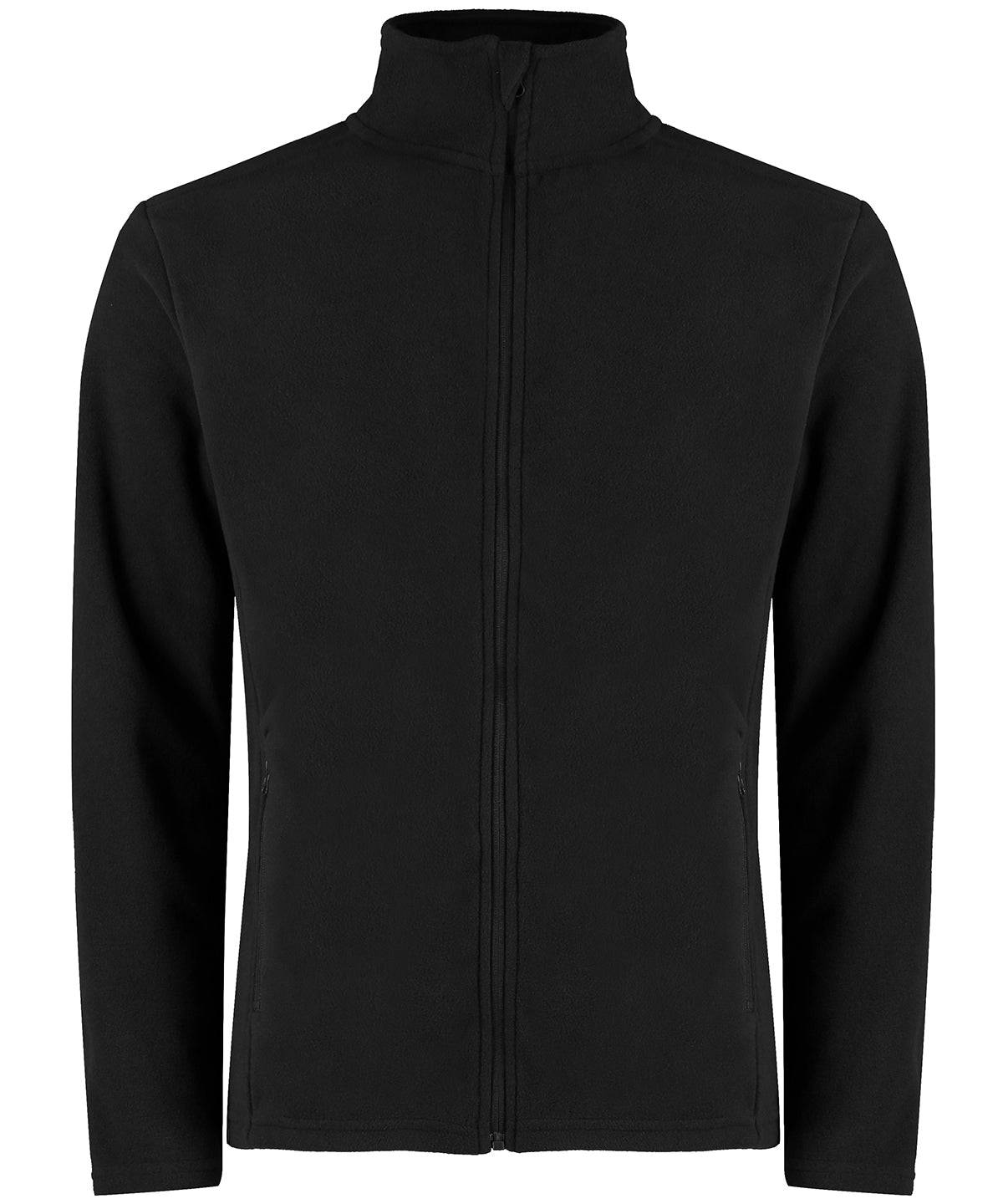 Black - Regular fit corporate microfleece