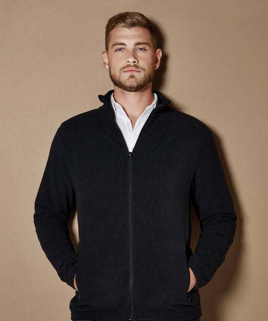 Navy - Regular fit corporate microfleece