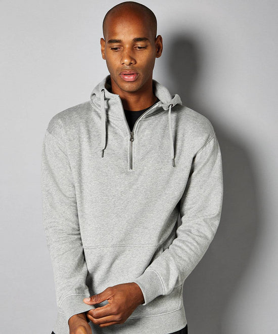 Dark Grey - Regular fit 1/4 zip hoodie