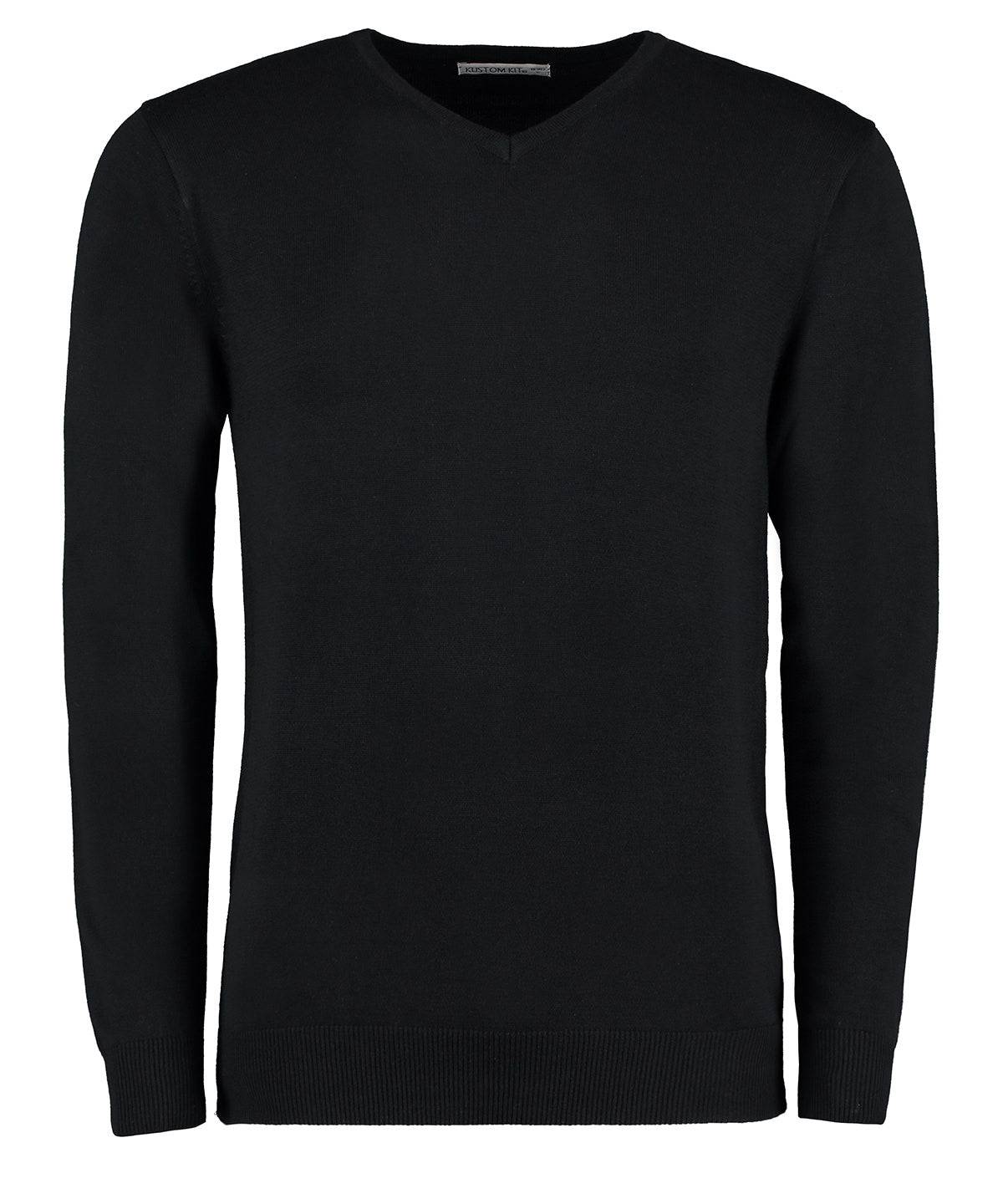 Black - Arundel v-neck sweater long sleeve (classic fit)