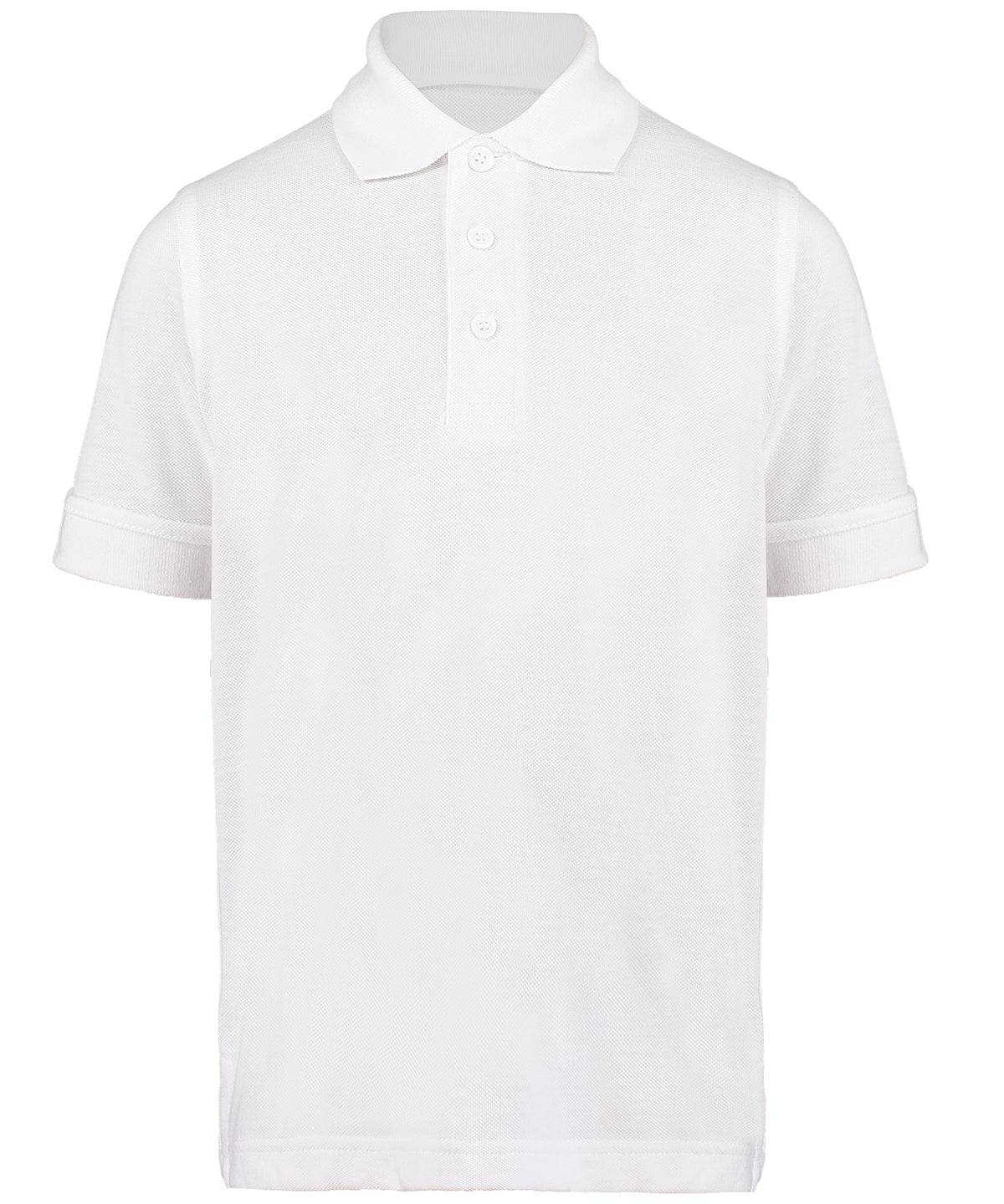 White - Klassic polo kids with Superwash® 60°C (classic fit)