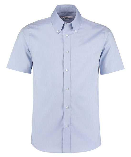 Light Blue* - Premium Oxford shirt short-sleeved (tailored fit)