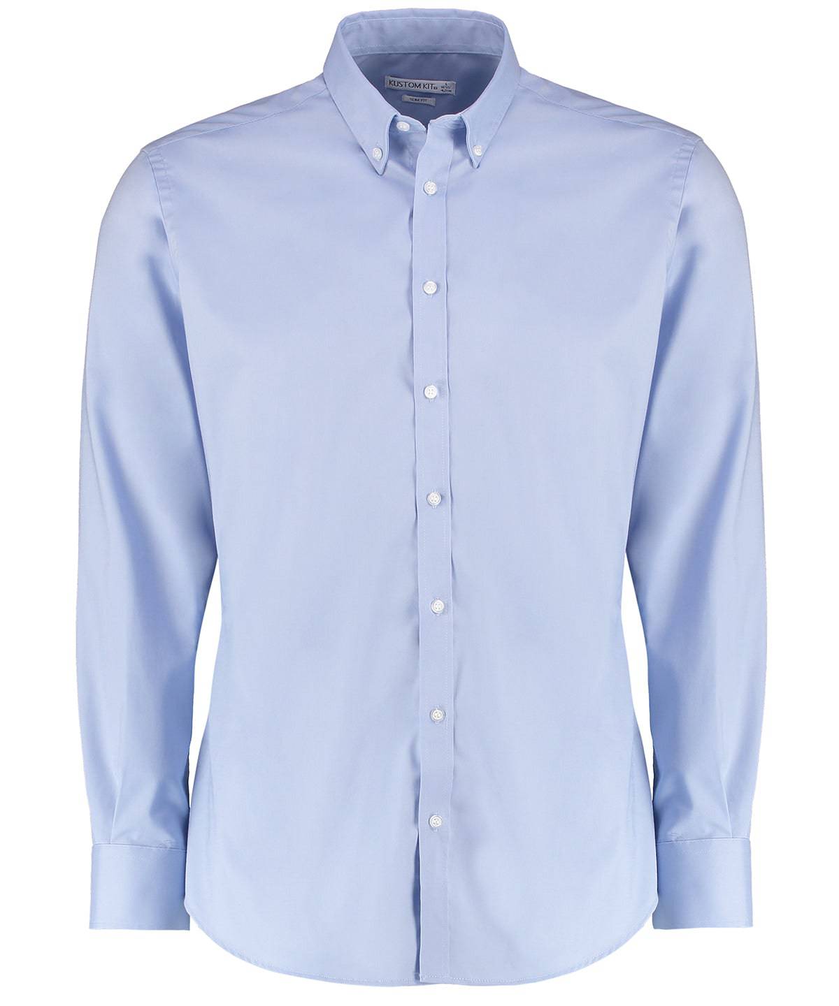 Light Blue - Stretch Oxford shirt long-sleeved (slim fit)