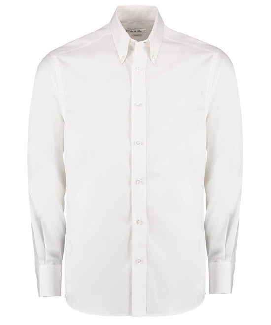 White* - Premium Oxford shirt long-sleeved (tailored fit)