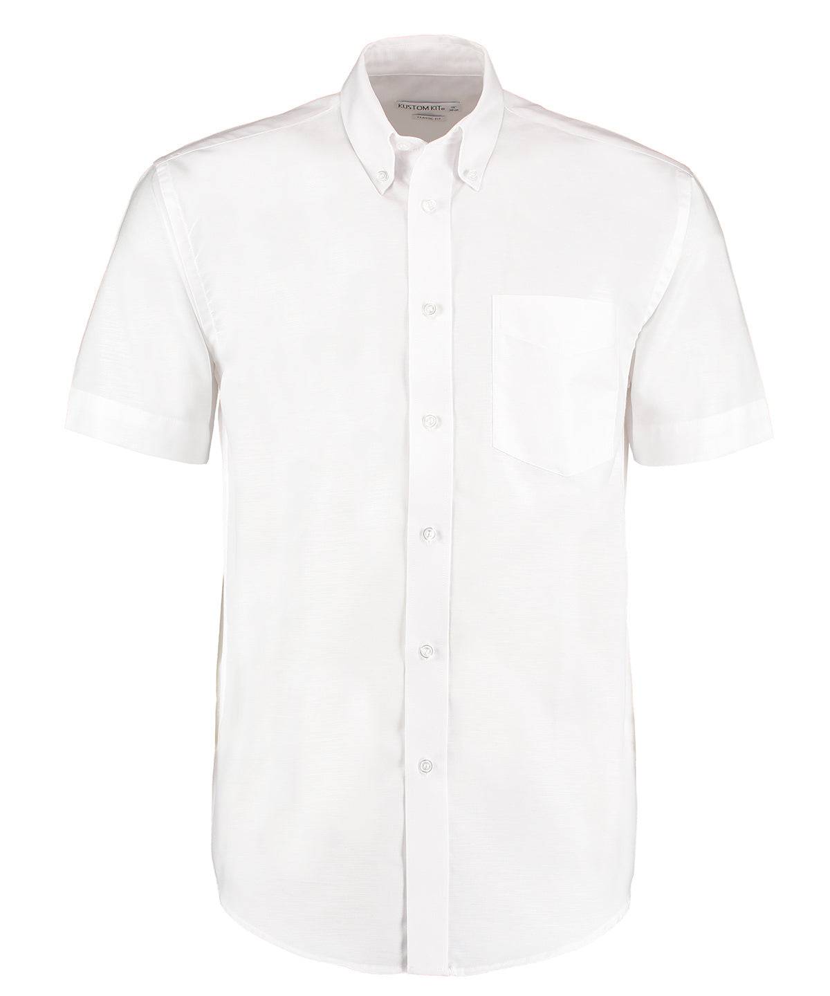 White* - Workplace Oxford shirt short-sleeved (classic fit)