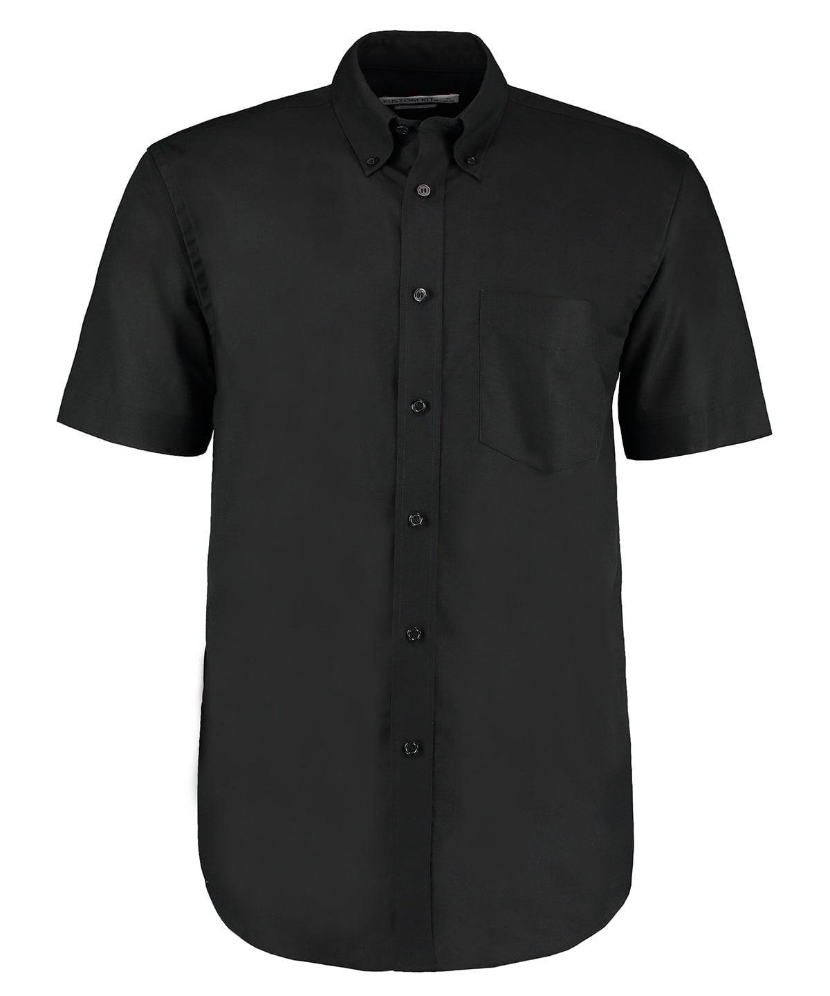 Black - Workplace Oxford shirt short-sleeved (classic fit)