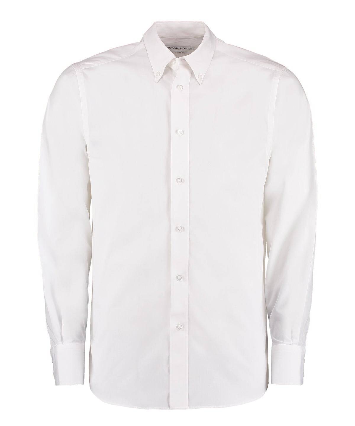 White - City business shirt long-sleeved (tailored fit)