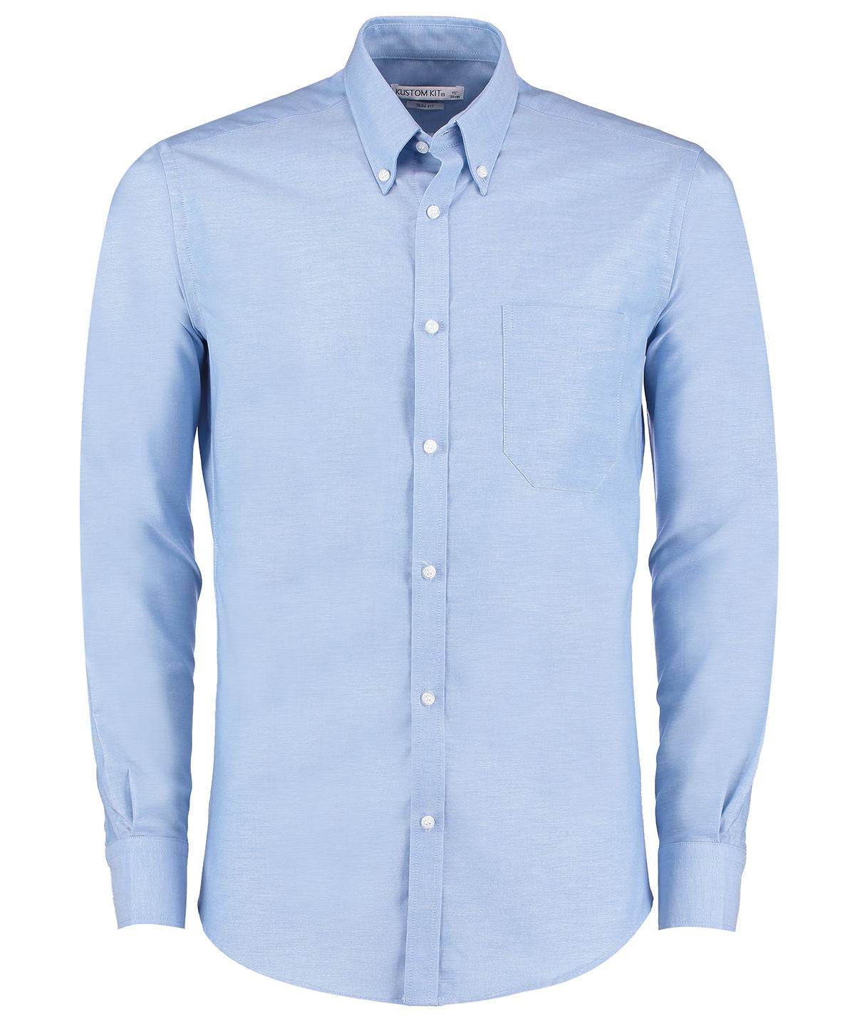 Light Blue - Slim fit workwear Oxford shirt long-sleeved (slim fit)