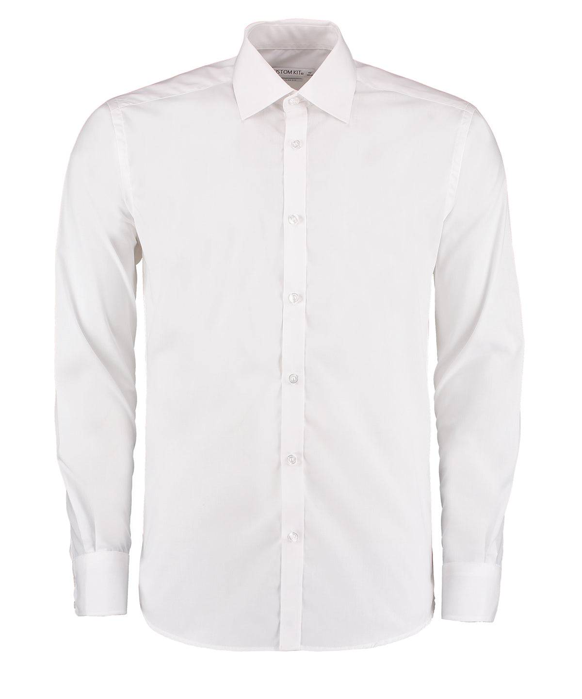 White - Business shirt long-sleeved (slim fit)