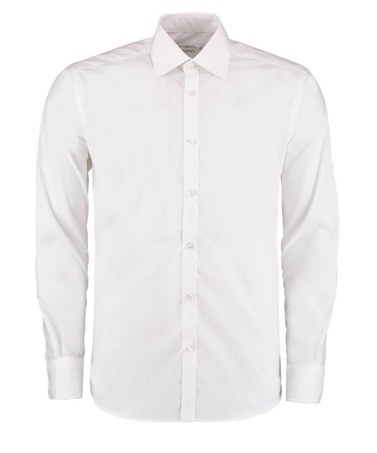 White - Business shirt long-sleeved (slim fit)